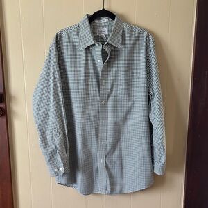 L.L. Bean Men's Green Plaid Button Down.  Size L regular. Always dry cleaned.